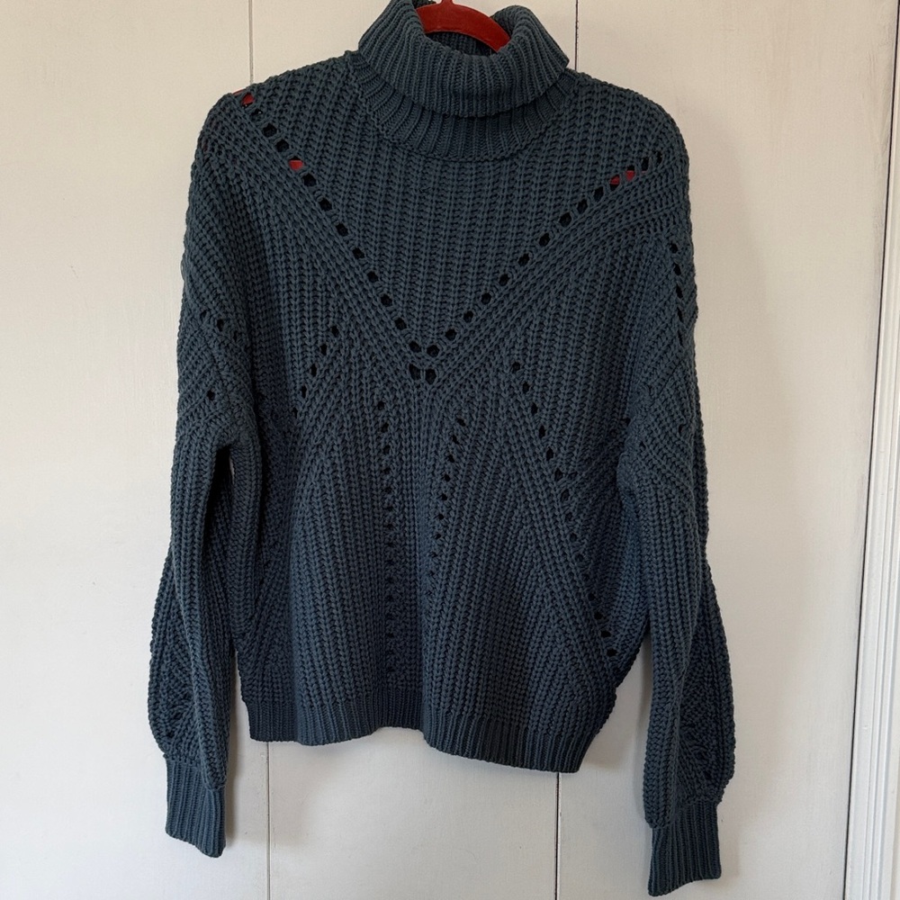 KEREN hart Women's Turtleneck Sweater - Deep Gray